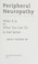 Go to record Peripheral neuropathy : what it is and what you can do to ...